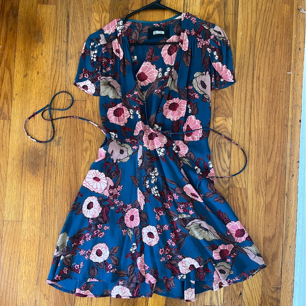 Reformation Wrap Mini Dress